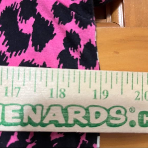 Marc Jacobs Pink/Black Animal Print and Striped Dress Size Medium - Picture 9 of 10